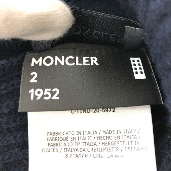 NONCLER Logo patch BERRETTO TRICOT Knit hat - Picture 15 of 16